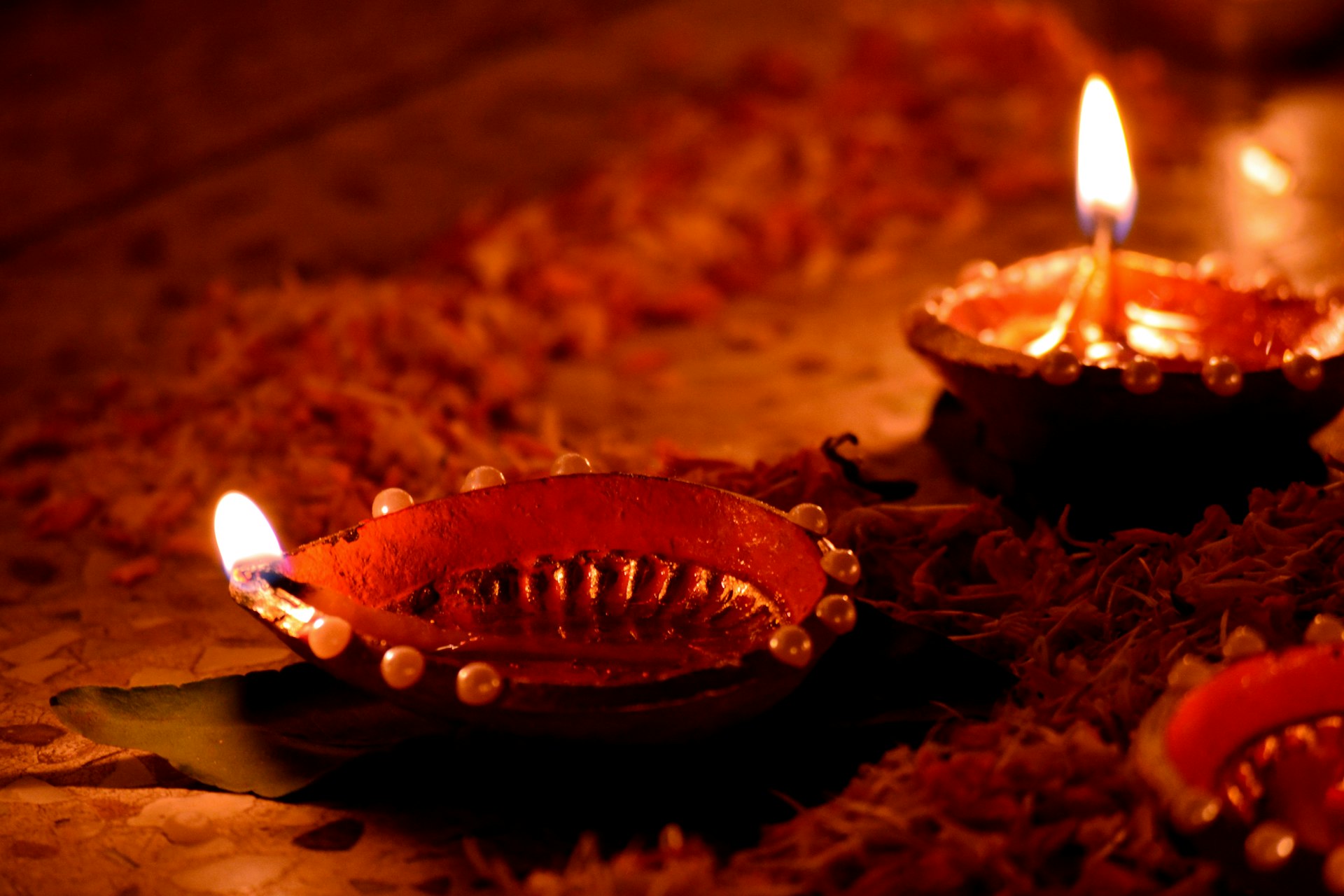 a couple of candles that are on a table